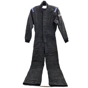 SPARCO Suit Jade JH1 Black Fire Proof Fiber Mens Racing Suit Sz M